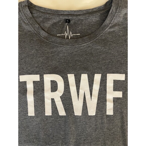 Rush Athletics Shirt Men’s XL Gray They Run We Fly TRWF - Picture 2 of 7